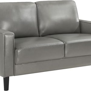 Upholstered Loveseat with Track Arms